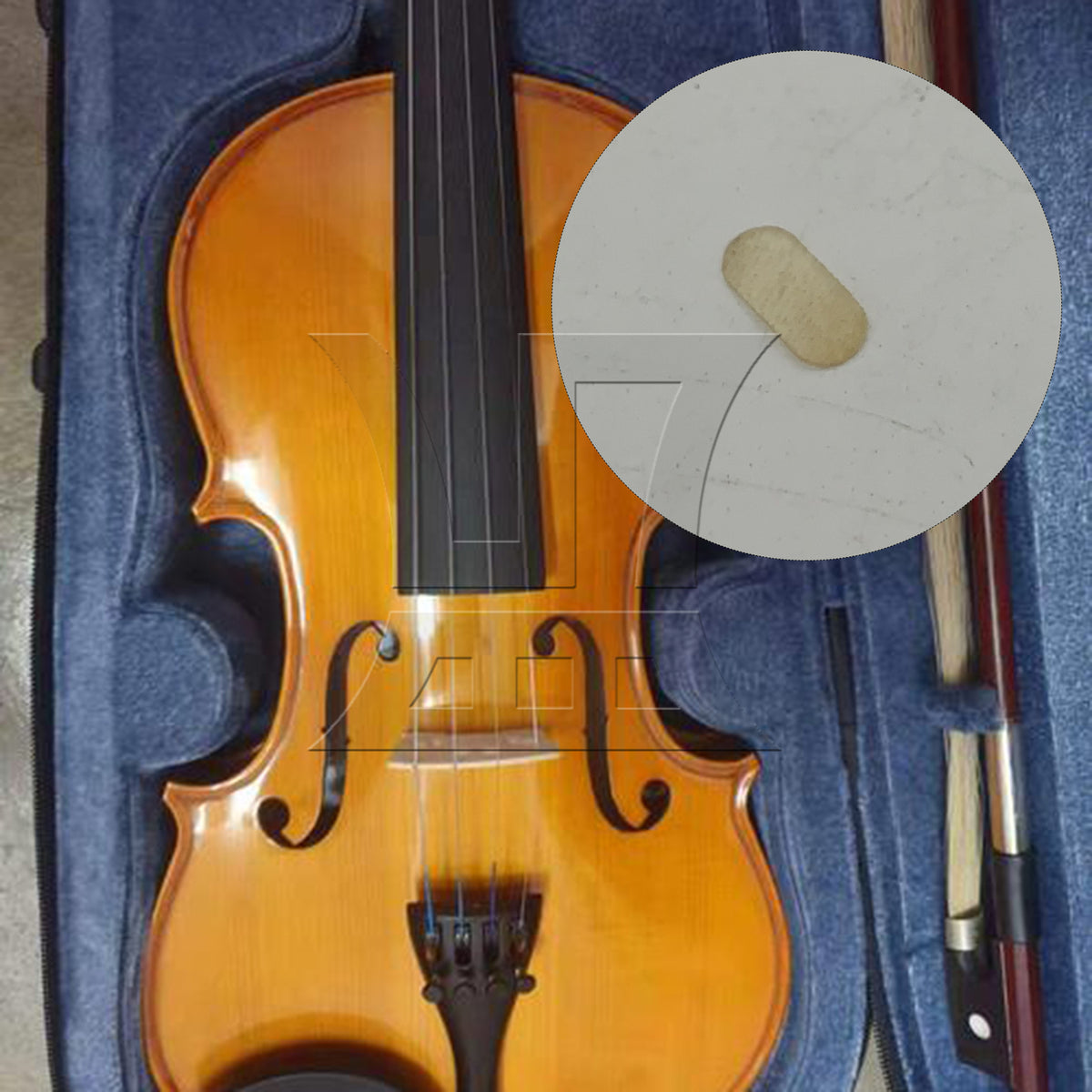 BQLZR 1pc Violin Chinrest Cushion E String Pad For Violin Repair Replacement Parts