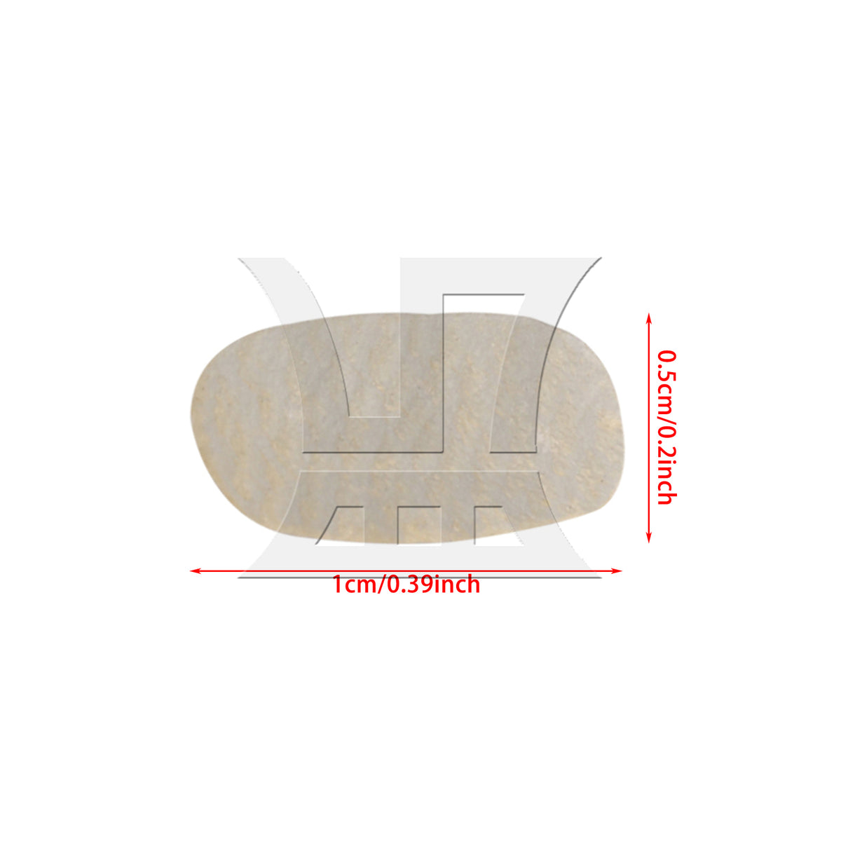 BQLZR 1pc Violin Chinrest Cushion E String Pad For Violin Repair Replacement Parts