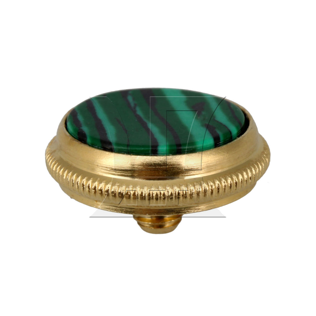 BQLZR 1pc Gold Green Trumpet Finger Button Musical Instrument Accessories