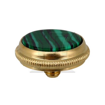 BQLZR 1pc Gold Green Trumpet Finger Button Musical Instrument Accessories