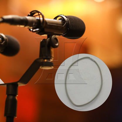 BQLZR 1pc Microphone Shock-Proof Rubber Band Large Silver Grey For Microphone Bracket Fixing Installation