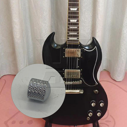 BQLZR 1pc Electric Guitar Potentiometer Knob Chrome for Volume Adjustment Electric Guitar Accessories
