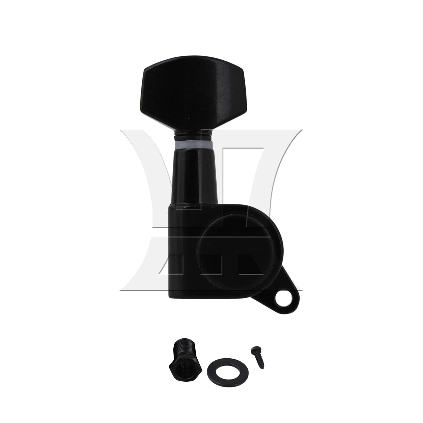 BQLZR 1pc Small Square Guitar String Tuner Peg Right Black for Electric Guitar