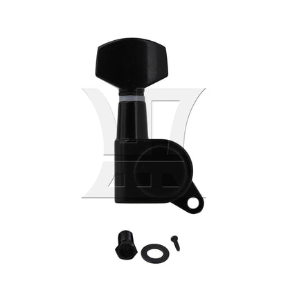 BQLZR 1pc Small Square Guitar String Tuner Peg Right Black for Electric Guitar