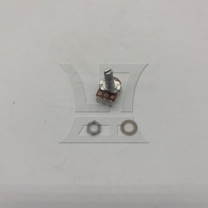 BQLZR 1pc A250K Tone Potentiometer Long Axis 18mm Chrome Color for Guitar Volume Tone Adjustment Potentiometer