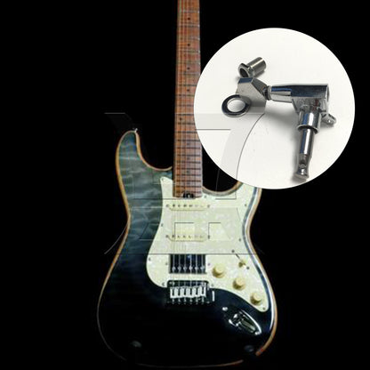 BQLZR 1pc  Electric Guitar Small Square Head Guitar String Tuner Button Chrome Right Musical Instrument Accessories