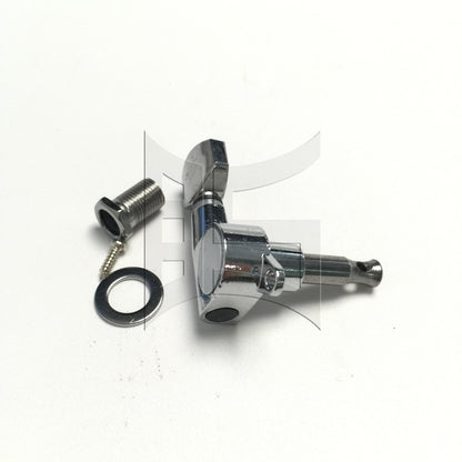 BQLZR 1pc  Electric Guitar Small Square Head Guitar String Tuner Button Chrome Right Musical Instrument Accessories