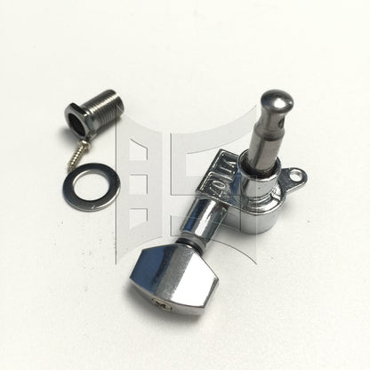BQLZR 1pc  Electric Guitar Small Square Head Guitar String Tuner Button Chrome Right Musical Instrument Accessories