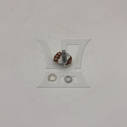 BQLZR 1pc Electric Guitar Potentiometer Knob Long Axis 18mm A250K Chrome For Guitar Repair Replacement