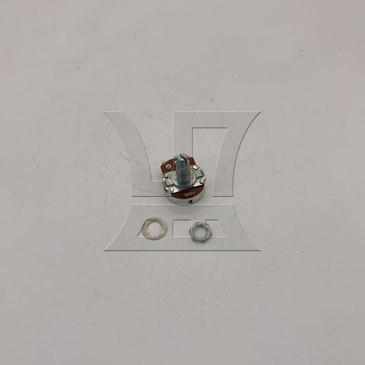 BQLZR 1pc Electric Guitar Potentiometer Knob Long Axis 18mm A250K Chrome For Guitar Repair Replacement