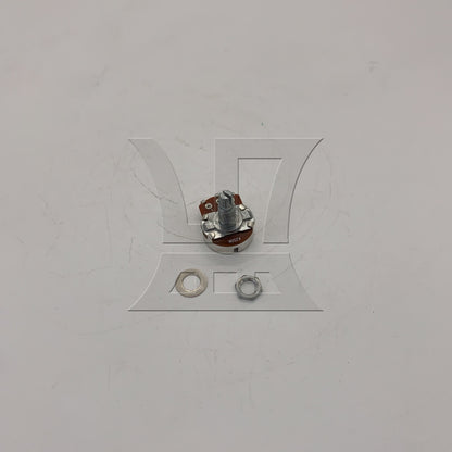 BQLZR 1pc Electric Guitar Potentiometer Knob Long Axis 18mm A250K Chrome For Guitar Repair Replacement