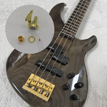BQLZR 1pc Bass Tuning Peg Golden Right Fully Closed Button of Electric Bass