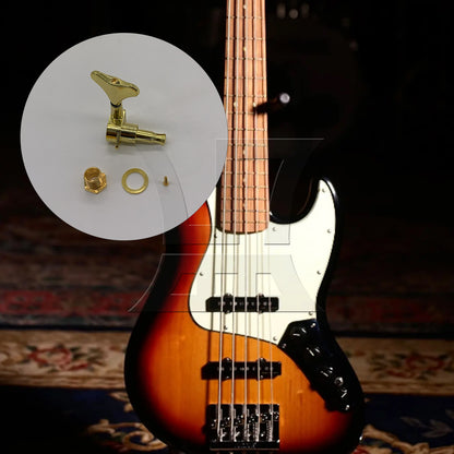 BQLZR 1pc Bass Tuning Peg Golden Right Fully Closed Button of Electric Bass