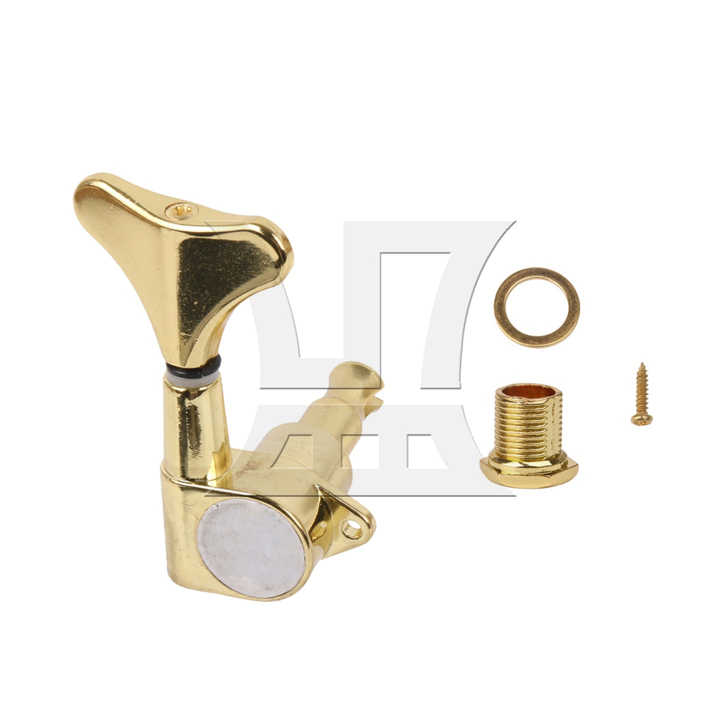 BQLZR 1pc Bass Tuning Peg Golden Right Fully Closed Button of Electric Bass