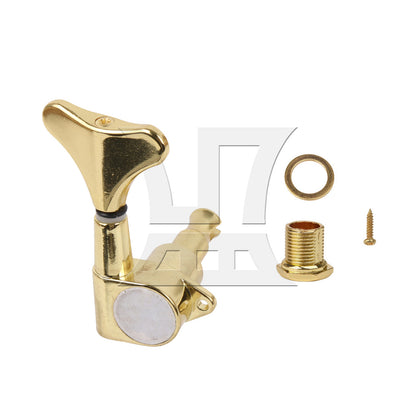 BQLZR 1pc Bass Tuning Peg Golden Right Fully Closed Button of Electric Bass