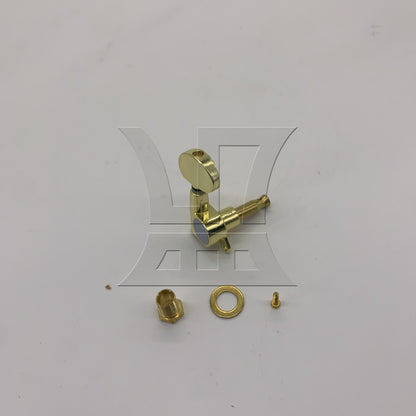 BQLZR 1pc String Tuning Peg Semicircular Golden Right Fully Closed Knob of Electric Guitar