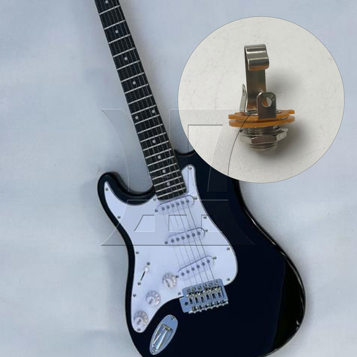 BQLZR 1pc Female Guitar Mono Socket Panel Mount Jack 6.35mm Mono Dc Socket Guitar Effector Audio Interface