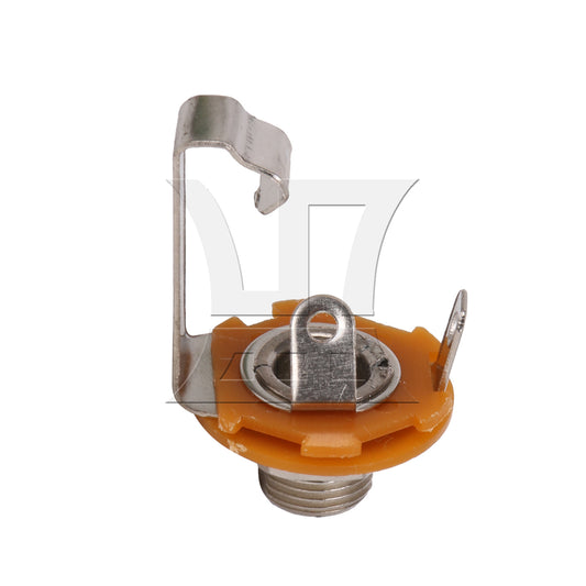 BQLZR 1pc Female Guitar Mono Socket Panel Mount Jack 6.35mm Mono Dc Socket Guitar Effector Audio Interface