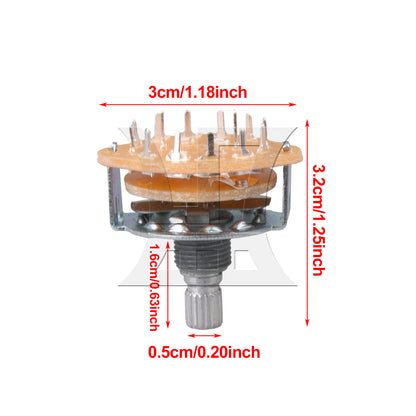 BQLZR 1pc Audio Potentiometer M1 Electric Guitar Potentiometer Tone Volume Adjustment Potentiometer