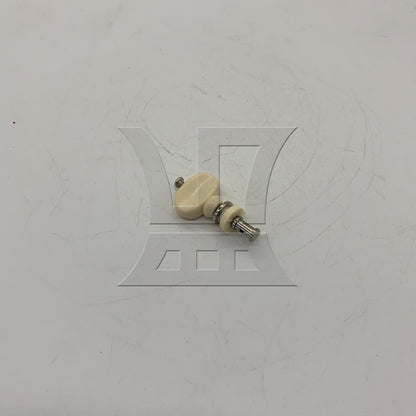 BQLZR 1pc Ukulele Tuning Peg White Ukulele Repair Metal Knob