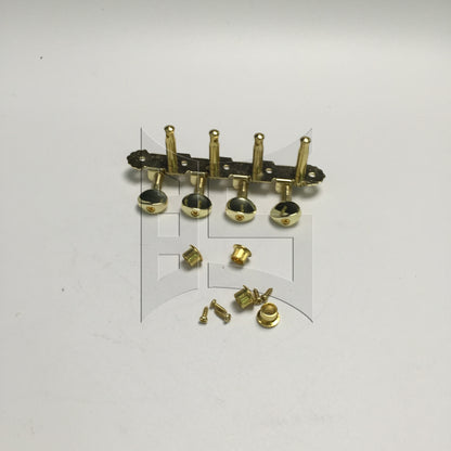 BQLZR 1pc Mandolin Tuning Peg Left Gold Four-Couple Mandolin String Knob String Quadrille Reel