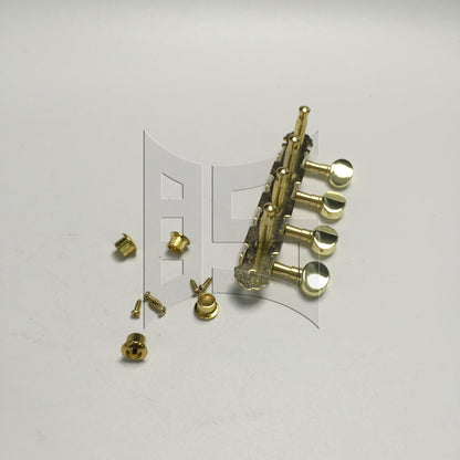 BQLZR 1pc Mandolin Tuning Peg Left Gold Four-Couple Mandolin String Knob String Quadrille Reel