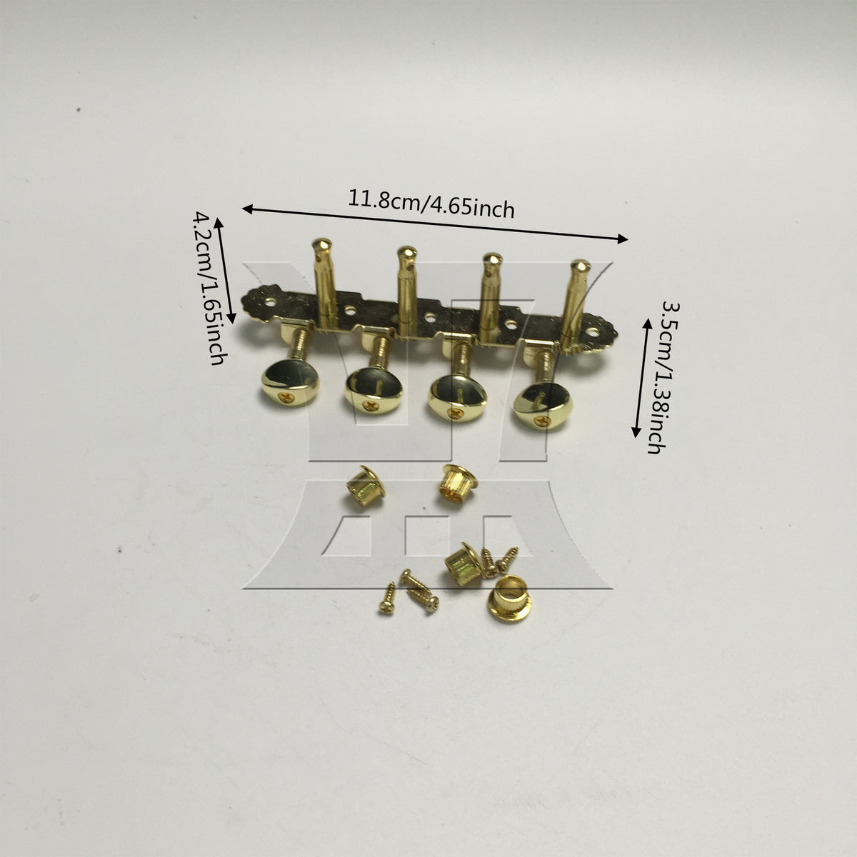 BQLZR 1pc Mandolin Tuning Peg Left Gold Four-Couple Mandolin String Knob String Quadrille Reel