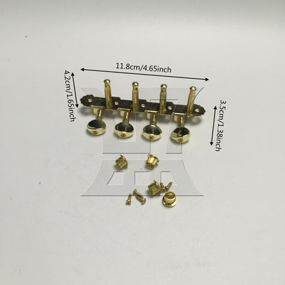 BQLZR 1pc Mandolin Tuning Peg Left Gold Four-Couple Mandolin String Knob String Quadrille Reel