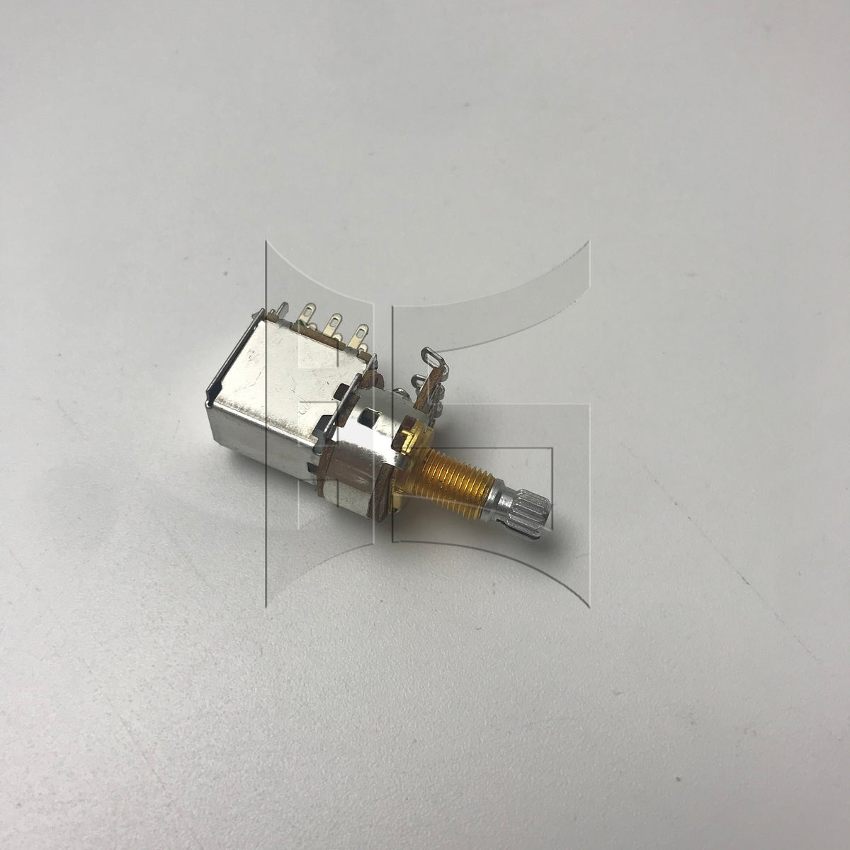 BQLZR 1pc Pull Potentiometer Long Axis 18MM Volume Knob B500K Gold for ElectricGuitar Bass