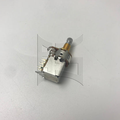 BQLZR 1pc Pull Potentiometer Long Axis 18MM Volume Knob B500K Gold for ElectricGuitar Bass