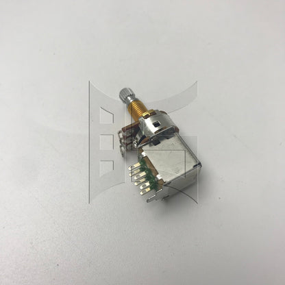 BQLZR 1pc Pull Potentiometer Long Axis 18MM Volume Knob B500K Gold for ElectricGuitar Bass
