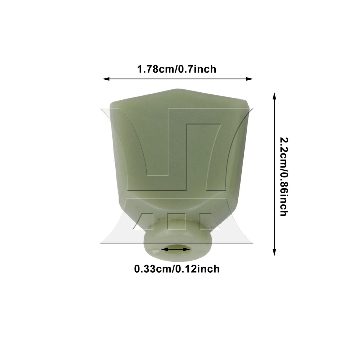 BQLZR 1pc Guitar Tuner Tulip Buttons Light Green Green Jade Handle