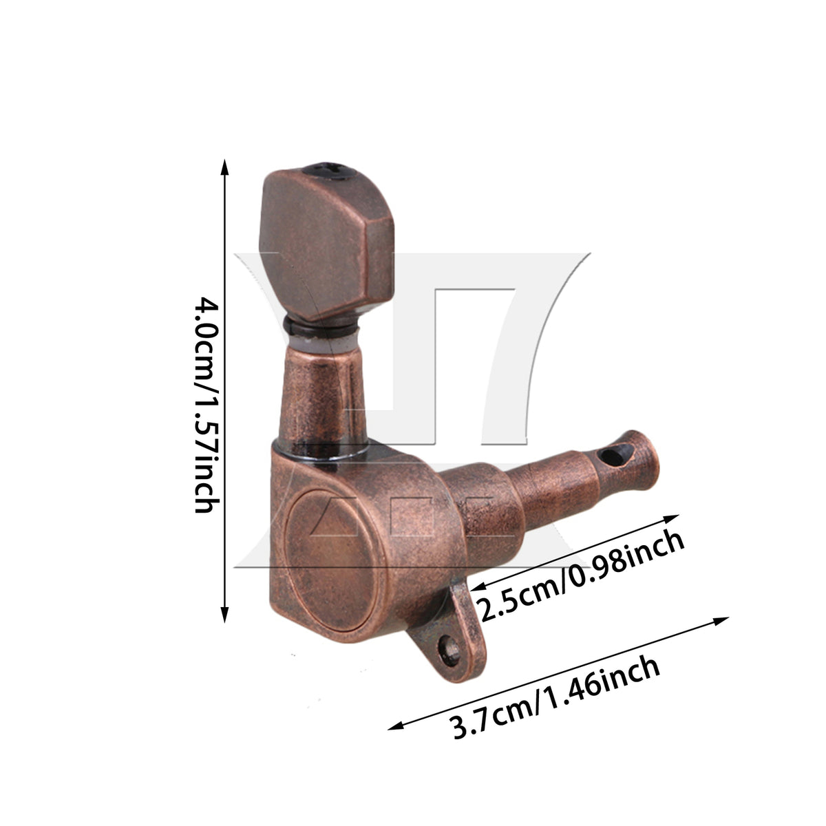 BQLZR 1pc Fully Enclosed Electric Guitar Tuning Peg Bronze Right for Volume Adjustment Electric Guitar Accessories