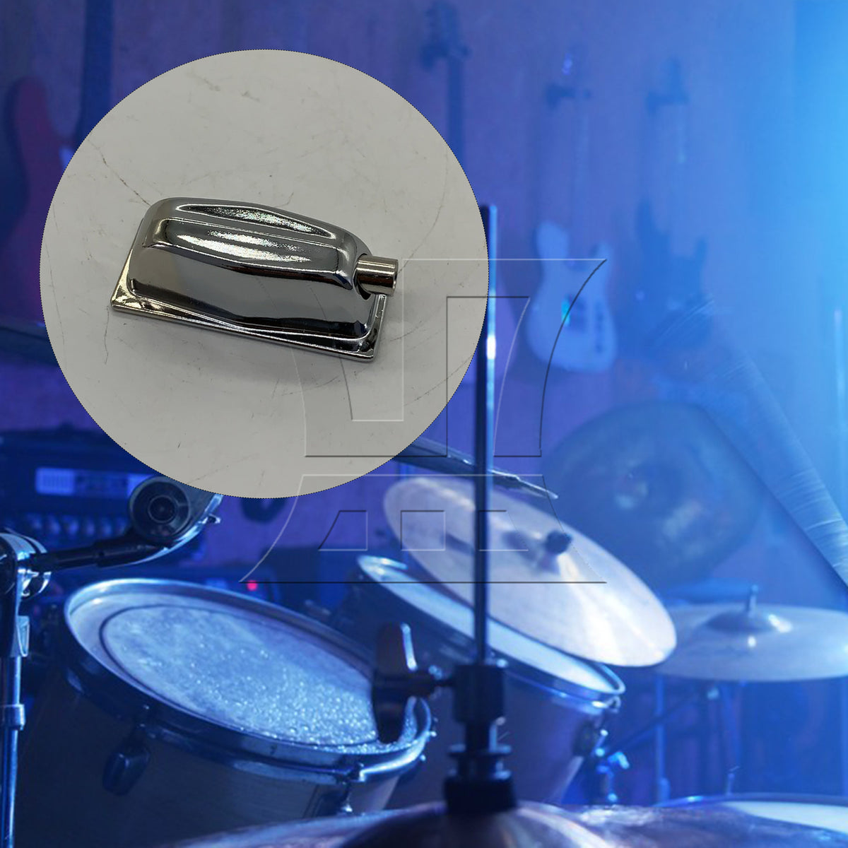 BQLZR 1pc Drum Lug Silver for Drum Set Installation