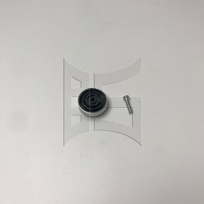 BQLZR 1pc Speaker Isolation Feet 30 x 11mm Silver Amplifier Shock Absorber Foot Pad