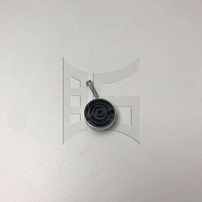 BQLZR 1pc Speaker Isolation Feet 30 x 11mm Silver Amplifier Shock Absorber Foot Pad
