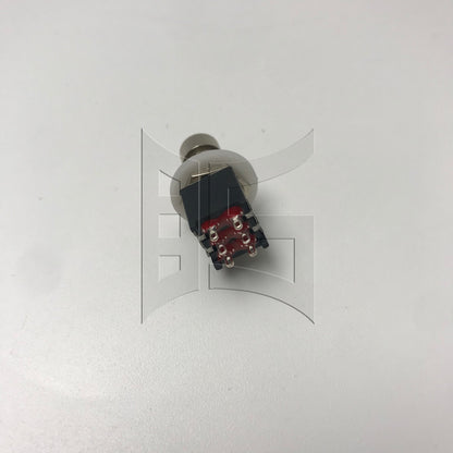 BQLZR 1pc Guitar Effect Pedal Foot 6 Pin Switch with Lock Black for Rewiring Pedals