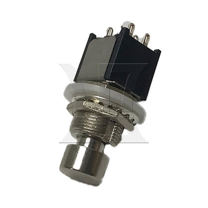 BQLZR 1pc Guitar Effect Pedal Foot 6 Pin Switch with Lock Black for Rewiring Pedals