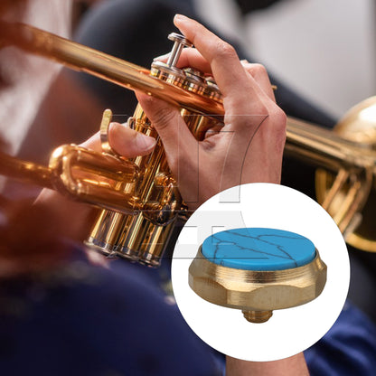 BQLZR 1pc Trumpet Finger Hex Button Buckle Blue Turquoise Trumpet Accessories