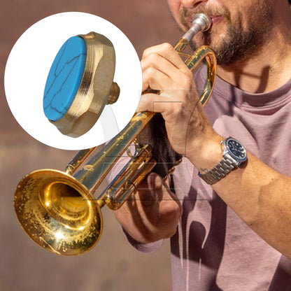 BQLZR 1pc Trumpet Finger Hex Button Buckle Blue Turquoise Trumpet Accessories