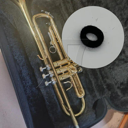 BQLZR 1pc Trumpet Black Felt Washer 18X10mm Black Pads Felt Gaskets