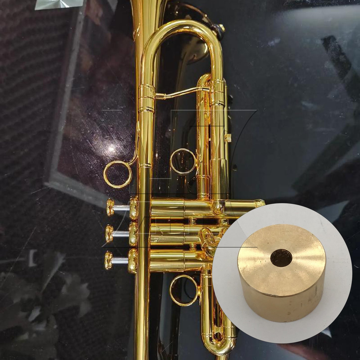 BQLZR 1pc Trumpet Bottom Valve Caps Knob 22 Mm for Brass Instrument Accessories