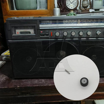 BQLZR 1pc Cassette Tape Machine Pinch Roller 13 x 6 x 2 Mm for Car Radio