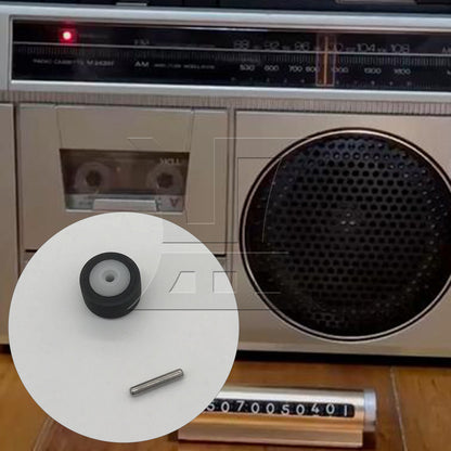 BQLZR 1pc Cassette Tape Machine Pinch Roller 13 x 6 x 2 Mm for Car Radio