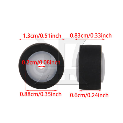 BQLZR 1pc Cassette Tape Machine Pinch Roller 13 x 6 x 2 Mm for Car Radio