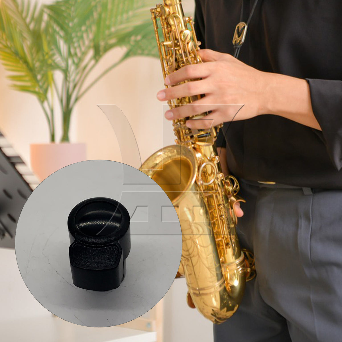 BQLZR 1pc Alto Saxophone End Cap Plug Saxophone Instrument Bent Neck Plug Plug Accessories