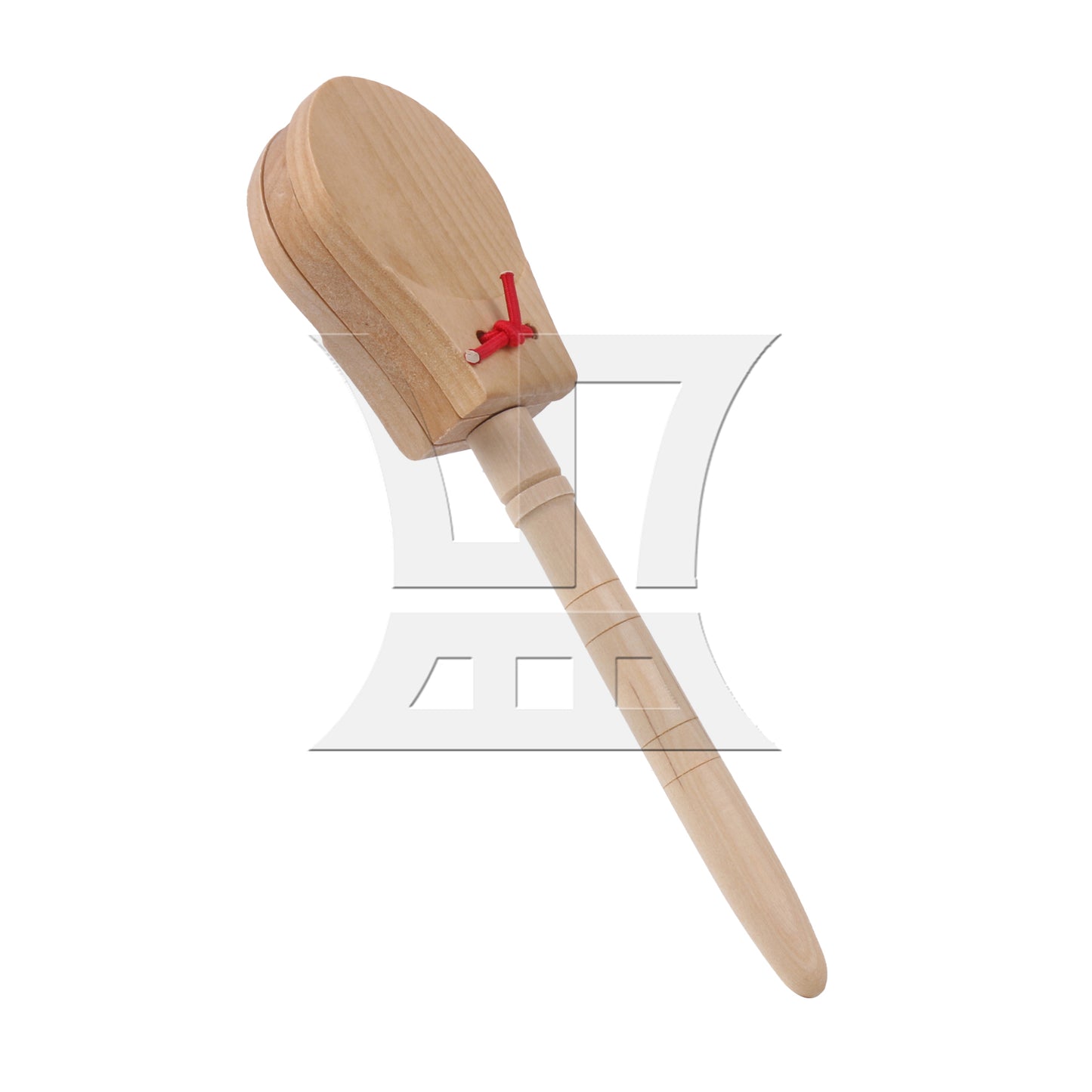 BQLZR 1Pcs Orff Percussion Instrument Children's Wooden Castanets with Handle Primary Color