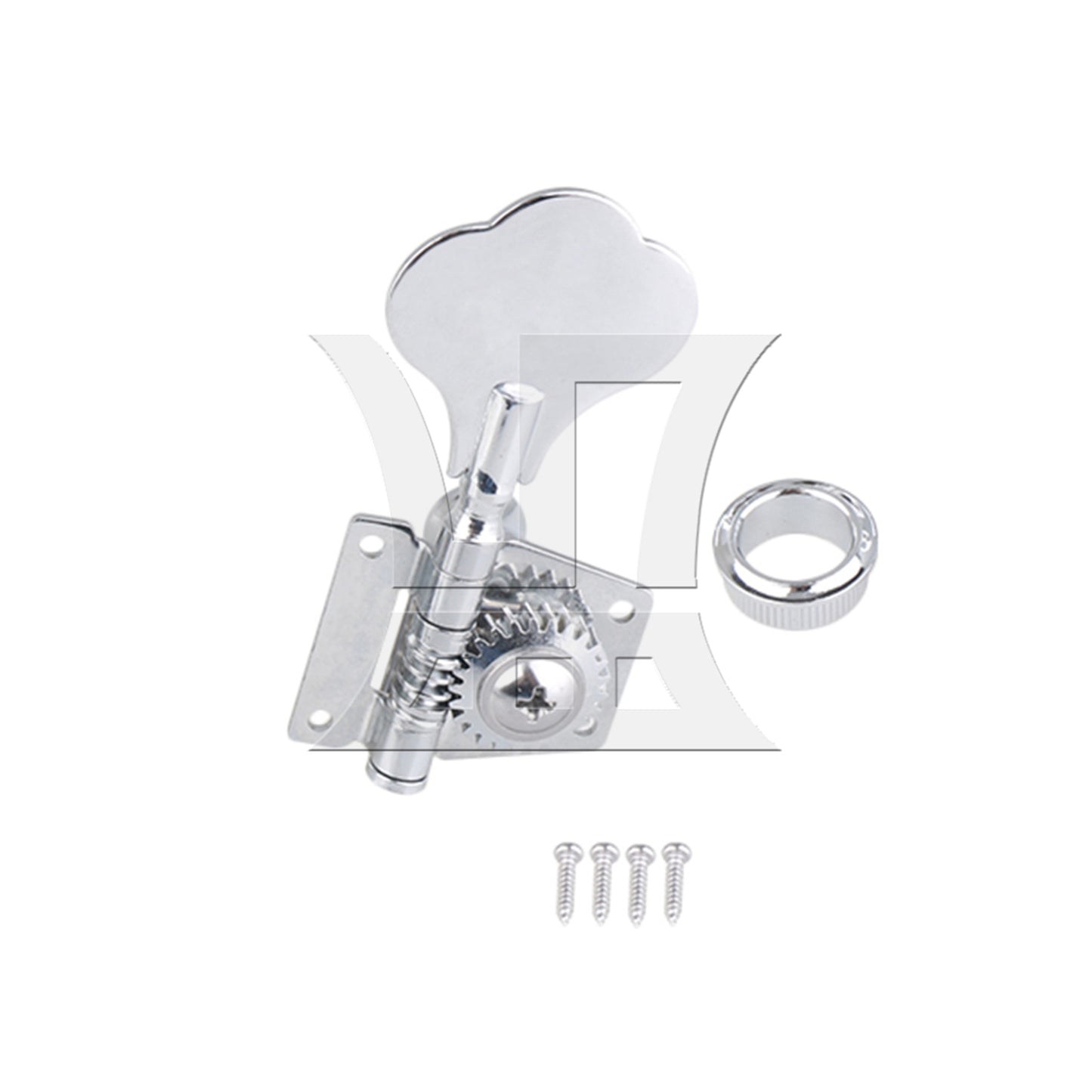 BQLZR 1pc Bass Tuning Peg Chrome Right Fully Closed Button of Electric Bass