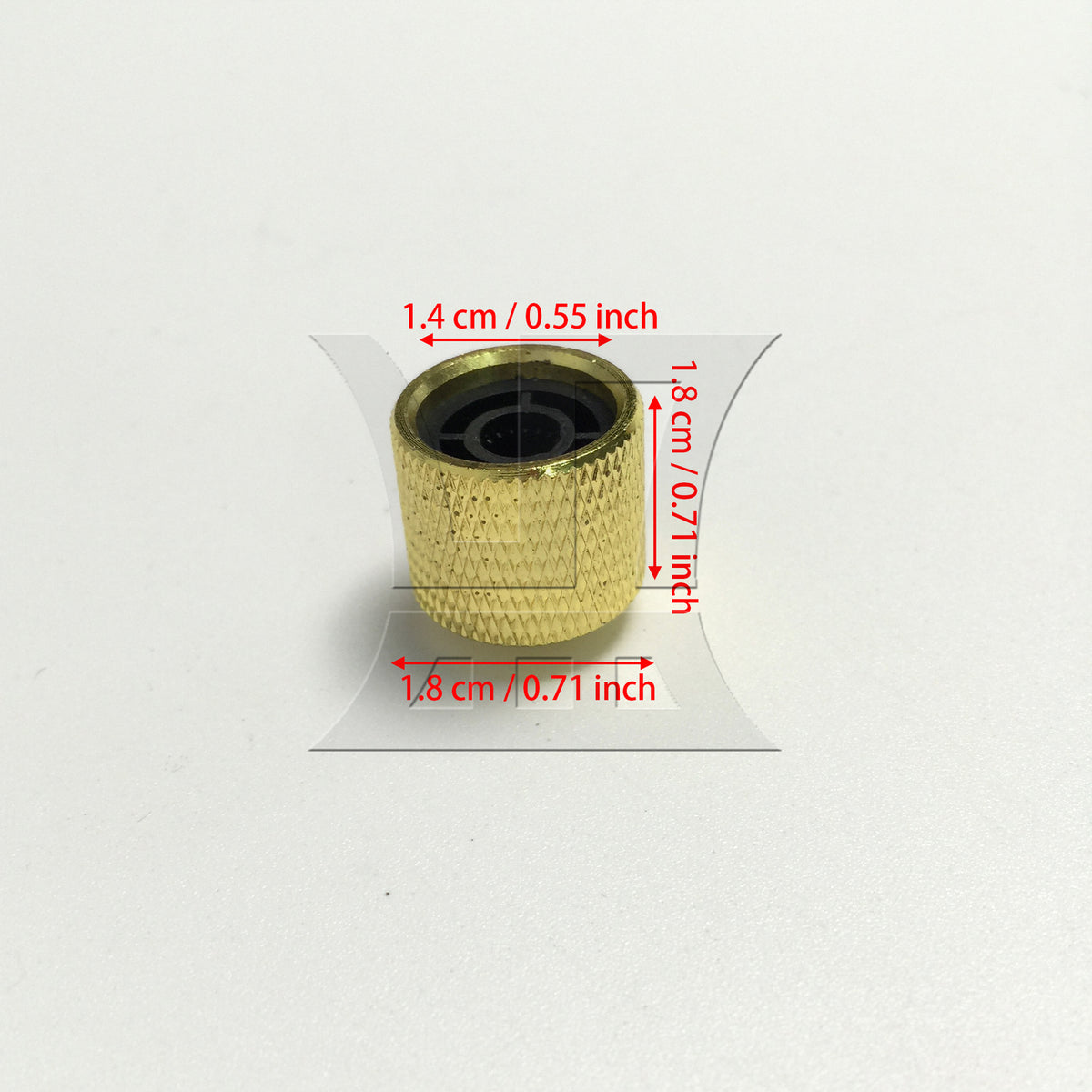 BQLZR 1pc Aluminum Rotary Potentiometer Knob Golden Electric Guitar Volume Tone Knob Cap