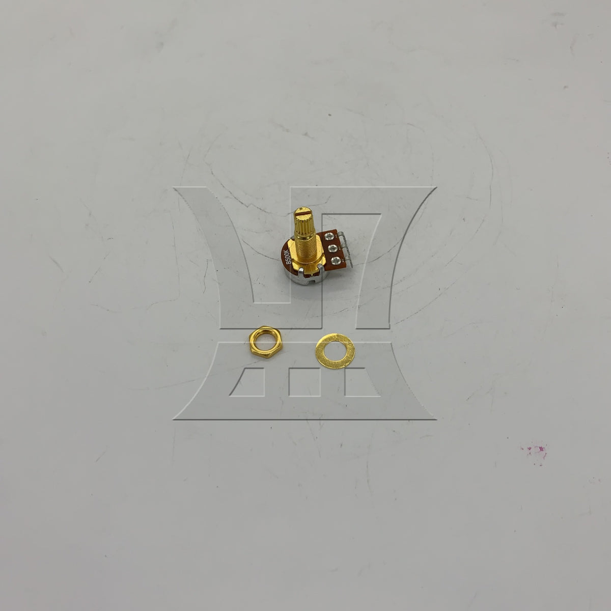 BQLZR 1pc B500K Potentiometer 18mm Long Axis Gold Electric Guitar Bass Potentiometer Tone Volume Knob